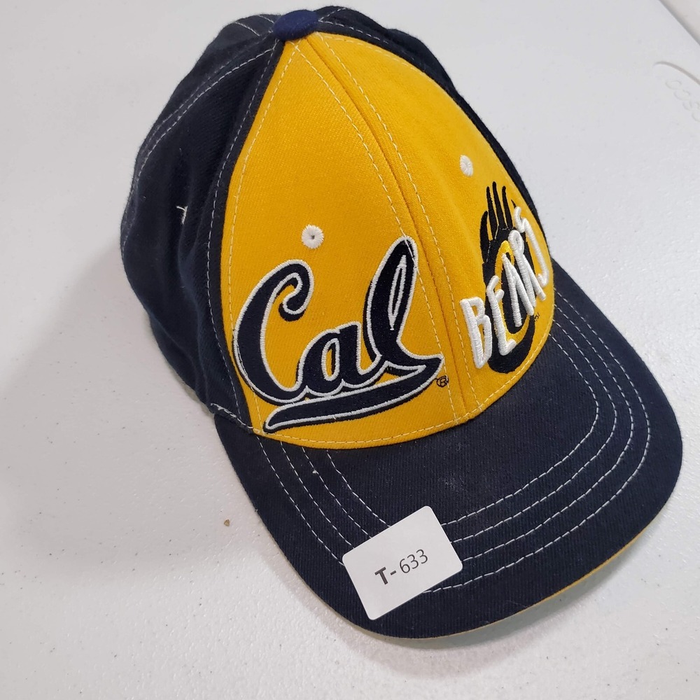 California Golden Bears Men Hat M/L Blue Cap Embroidered Zephyr‎ Yellow